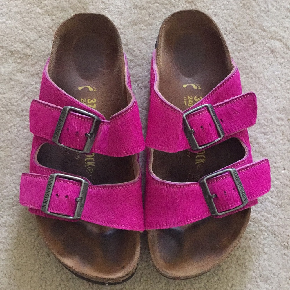 Birkenstock Arizona Fuchsia Ponyhair